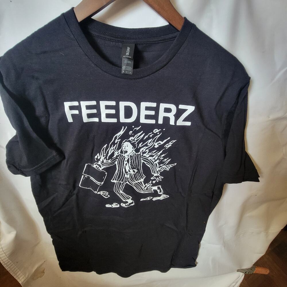 the Feederz  band t shirt  medium black